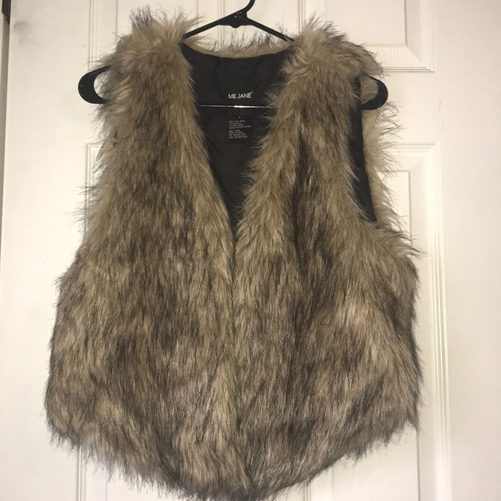 faux fur vest